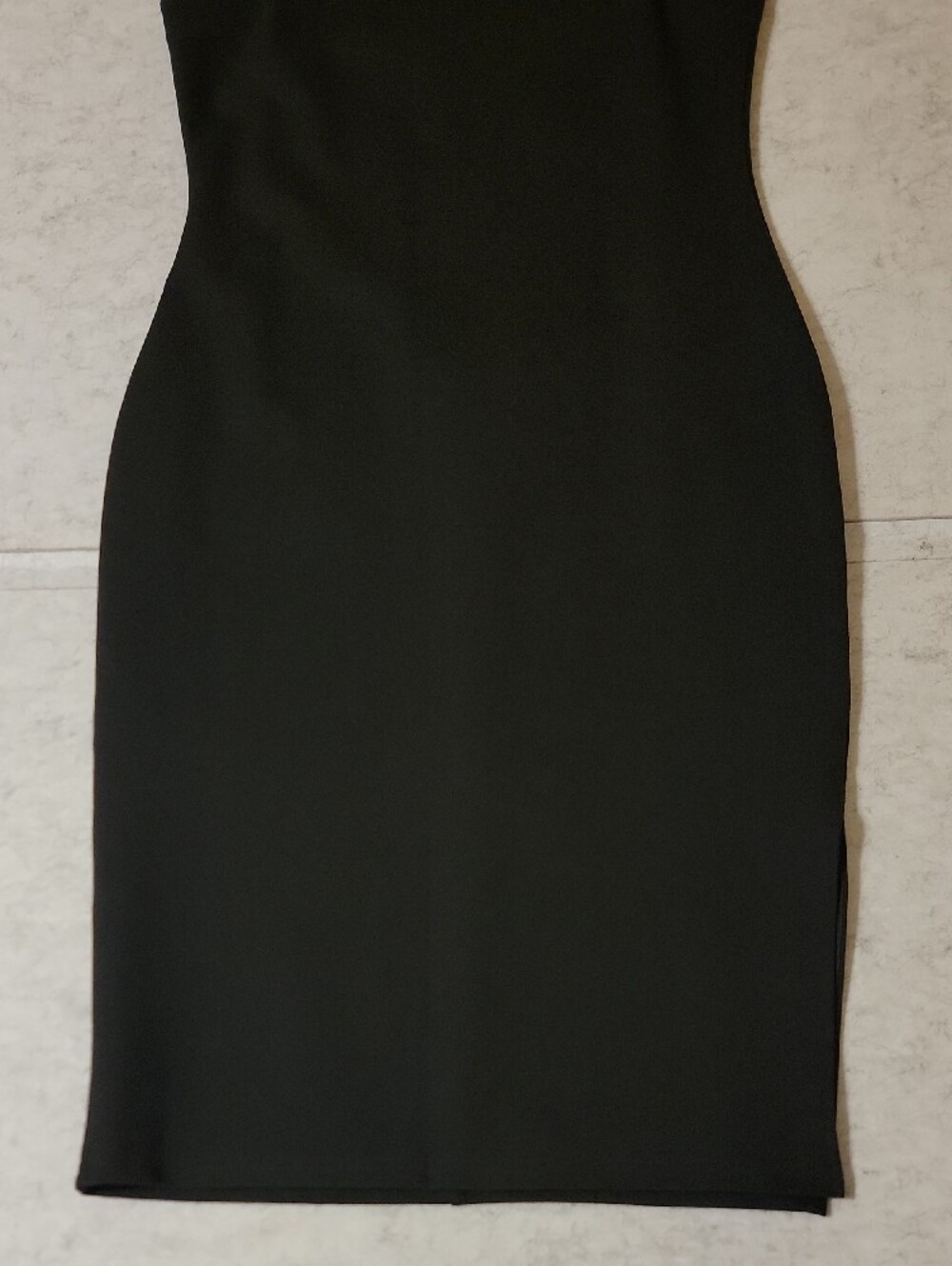 Lulus Paulina Black Bodycon Midi Cocktail Dress Square Neck Spaghetti Strap XL - Picture 4 of 16